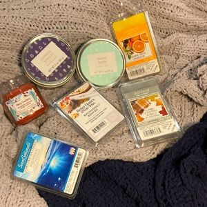 Scentsy wax cubes and candles